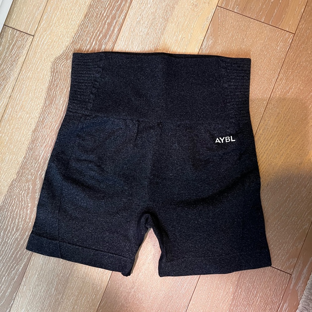 AYBL Charcoal High-Waisted Shorts